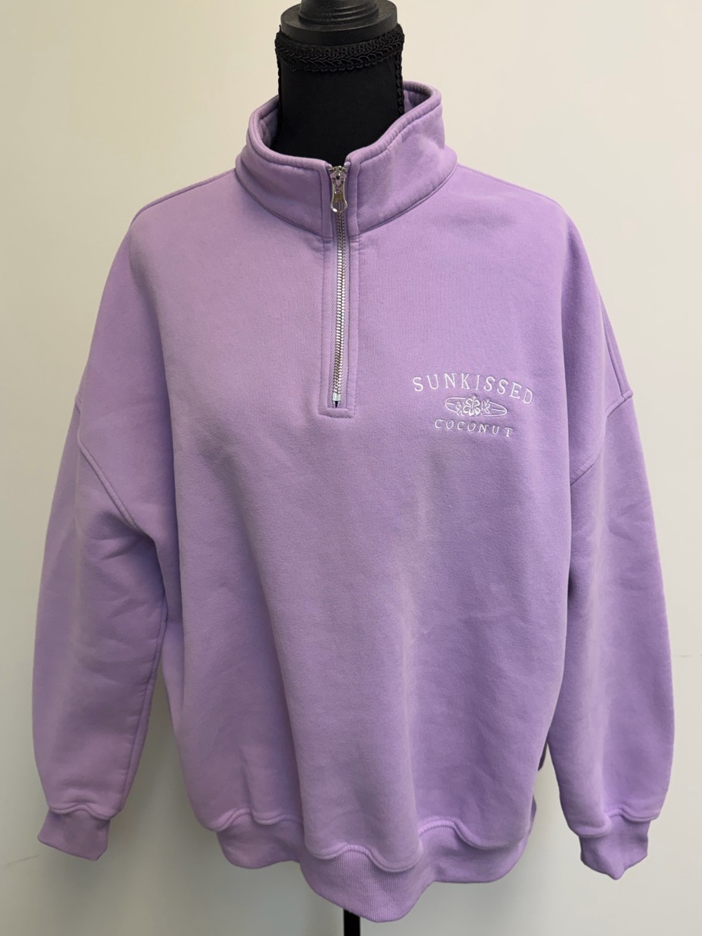 Sunkissed Coconut Quarter-Zip Pullover